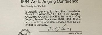 The IGFA holds the World Angling Conference